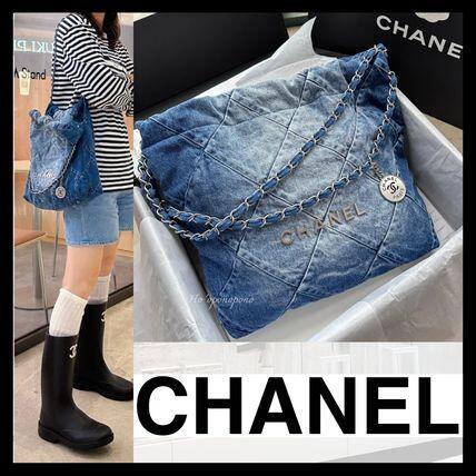 【希少☆色落ちデニムで爽やかに】CHANEL 22 デニムバックパック